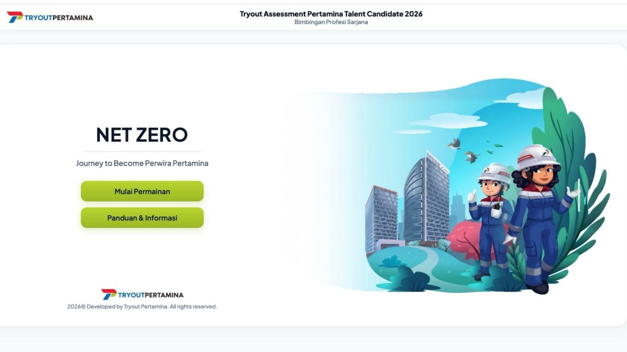 Landing Page Net Zero Journey to Become Perwira